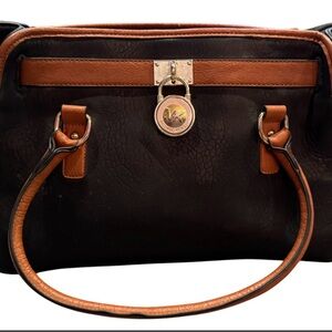 Michael Kors Black and Brown Handbag